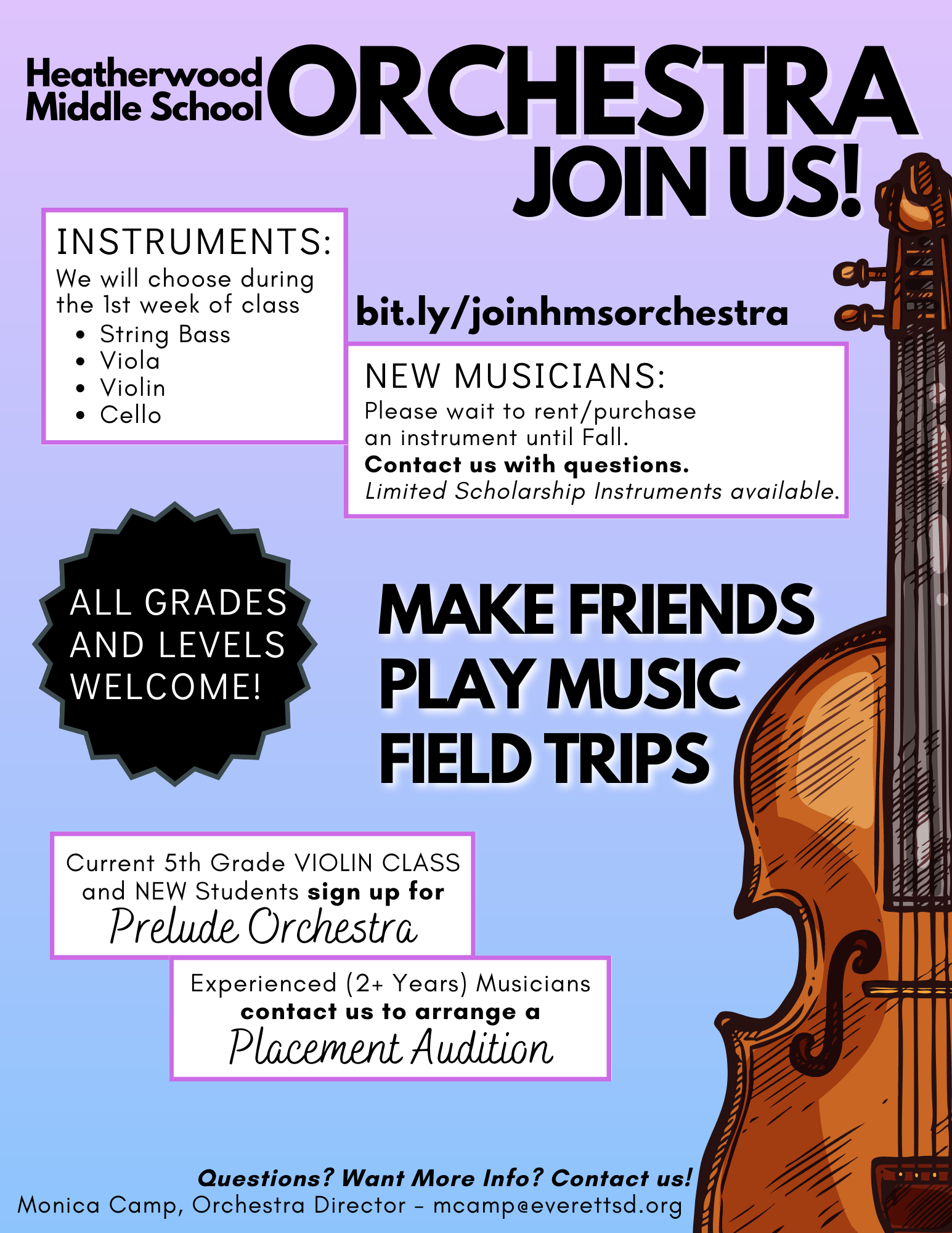 Purple Join Orchestra Poster Purple Join Orchestra Poster